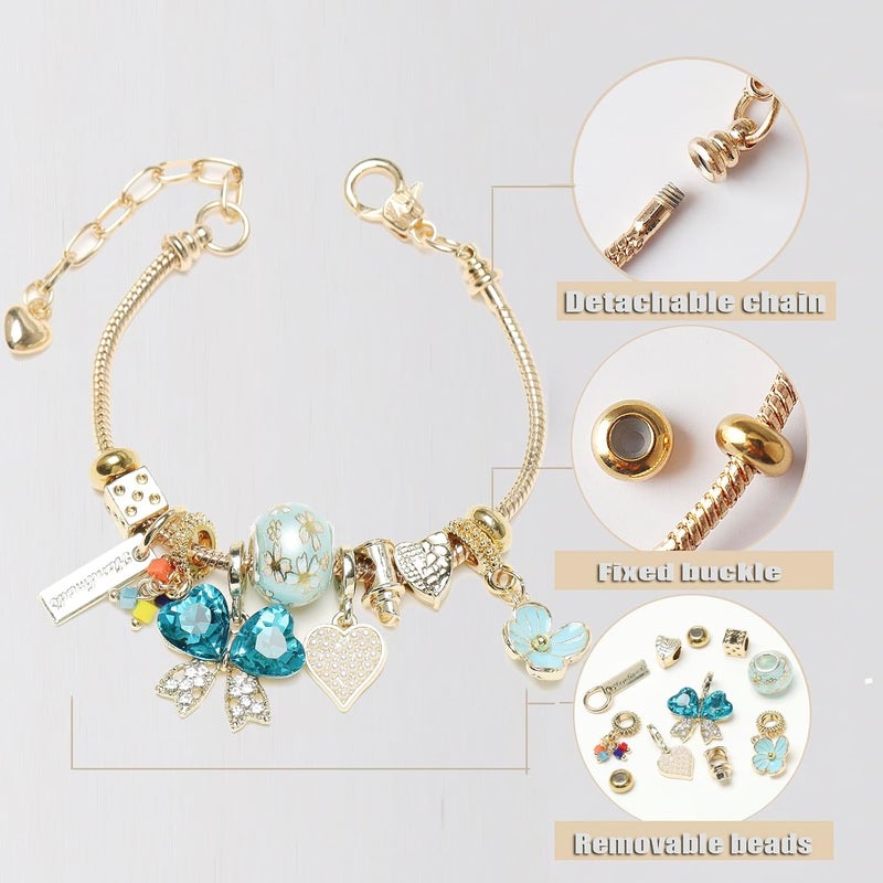 DS Charm Bracelets for teen girls exquisite cute cartoon friendship bracelet Gold Stainless Steel Bangle birthday Gift box Adjustable little girls kids jewelry holiday gifts - Image 4